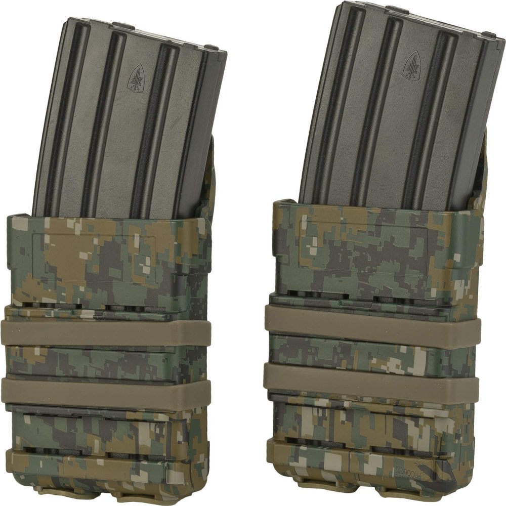 Evike Airsoft - Matrix Fast Hardshell Mag Holster - 2X Large Configuration (Color: Digital Woodland)