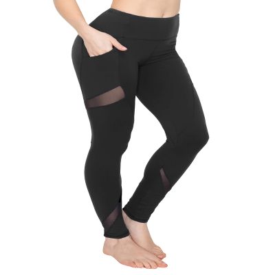 ALWAYS Pocketed Leggings for Women - Buttery Soft Stretch High Waisted Active Workout Leggings Black M