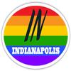 Indianapolis in Indiana Marion County Rainbow Pride Flag 6 Stripes Pride Flag Euro Decal Bumper Sticker 3M Vinyl 3" x 5" view 1
