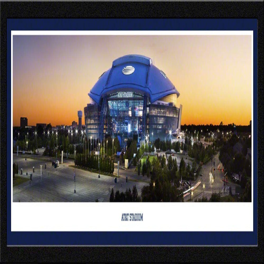AT&T Stadium - 42x15.5-inch Single Mat, Select Framed Picture by Blakeway Panoramas