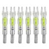 6 PCS No Tool Require Automatically Compound Bow Shooting Archery Bow String Light Up Nock 6.3mm Inner Diameter Arrow Nock(Yellow) view 1