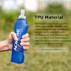 AONIJIE TPU Soft Folding Water Bottles Collapsible Flask for Hydration Pack for Running Hiking Cycling Climbing Pack of 2 (250ml with Straw -Pack of 2) view 2