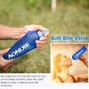 AONIJIE TPU Soft Folding Water Bottles Collapsible Flask for Hydration Pack for Running Hiking Cycling Climbing Pack of 2 (250ml with Straw -Pack of 2) view 3