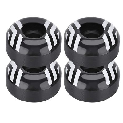 PU Children Skateboard Wheel Skateboard Replacement Wheels for Skateboard Pennyboard Waveboard Not Easy to Fall Off Or Deformation (Black)