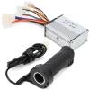 Demeras 24V 250W Brush Controller with Thumb Throttle Grip Excellent Heat Dissipation E?Scooter Controller & Handlebar Suitable for Cycling and Hiking Electric, Cars and Scooters view 4