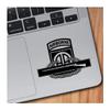 82nd Airborne and CIB Vinyl Decal (8" Wide, Black) view 1