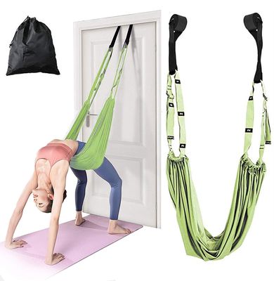 KimDaro Waist Back Leg Stretch Strap/Yoga Fitness Band, Leg Stretching Assist Trainer, Yoga Stretcher, Back Bend Split Inversion Strap for Fitness, Dance, Ballet, Gymnastics (Green)