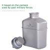 Boundless Voyage Titanium Military Canteen Outdoor Camping Hiking Water Bottle Mess Kit (Ti15158A (No cups)) view 4