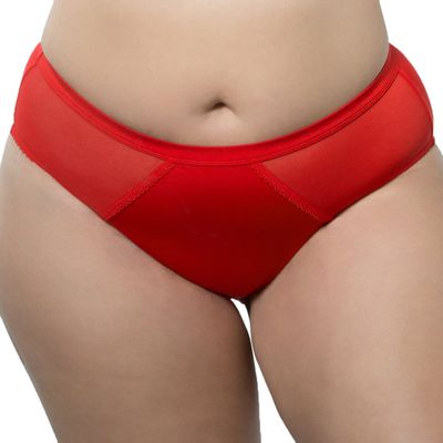 Parfait Sheer Smooth French Cut Brief, 2XL, Racing Red