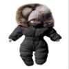 Letuwj Unisex Infant Toddler Winter Snowsuits Hooded Jumpsuit Warm Thick Coat Outfit Black 65cm view 1