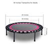 Mini Fitness Trampoline with Bungees  Stable & Quiet Rebounder for Adults, Perfect for Indoor & Outdoor Workouts view 4