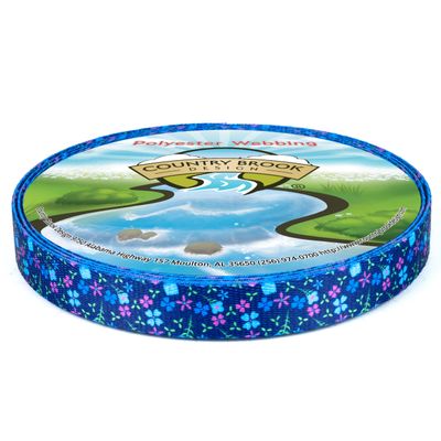 Country Brook Design - Blueberry Fields Polyester Webbing (1/2 Inch, 20 Yards)