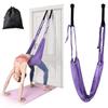 KimDaro Waist Back Leg Stretch Strap/Yoga Fitness Band, Leg Stretching Assist Trainer, Yoga Stretcher, Back Bend Split Inversion Strap for Fitness, Dance, Ballet, Gymnastics (Purple) view 1
