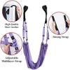 KimDaro Waist Back Leg Stretch Strap/Yoga Fitness Band, Leg Stretching Assist Trainer, Yoga Stretcher, Back Bend Split Inversion Strap for Fitness, Dance, Ballet, Gymnastics (Purple) view 2