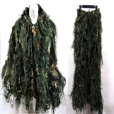 Camouflage Woodland Leafy 3D Yowie Ghillie Suit Bionic Training Bowhunt Ghillie Suit