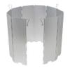 SUNDRY Windscreen, Large, Secures with 4 Pegs, Windproof, Windscreen Board, Aluminum, Lightweight, Foldable, 10 Panels view 1