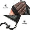 Cabilock Mesh Bag for Tennis Balls Storage Pouch Drawstring Portable for Travel view 4