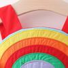 Baby Girl Tutu Dress Summer Sleeveless Rainbow Print Bowknot Flower Dress Ruffle Strap Backless Princess Baptism Birthday Party Sundress Pageant Wedding Dress with Straw Sun Hat 04#Red 12-18 Months view 3