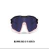 Bertoni Sport Sunglasses Polarized Photochromic Cycling MTB w. Prescription Carrier QUASAR (Black-Pink/Blue Mirror) view 2