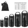 Altatac Camping Swimming Kayaking Boating Lightweight Waterproof Floating Dry Bag Backpack Sack Pouch with 2 Exterior Zip Pockets - Black 10L view 2
