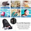 Altatac Camping Swimming Kayaking Boating Lightweight Waterproof Floating Dry Bag Backpack Sack Pouch with 2 Exterior Zip Pockets - Black 10L view 3