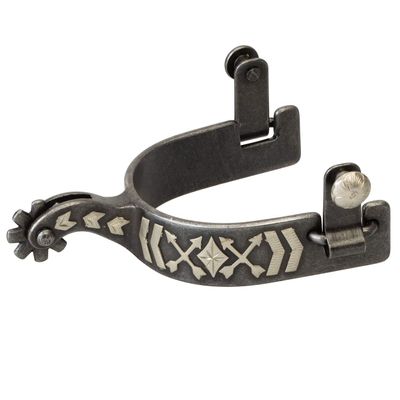 Weaver Leather Men's Spur with Arrow Crossing Design