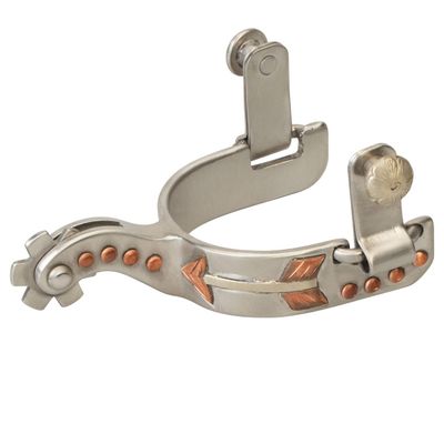 Weaver Leather Youth Spur with Arrow Design, Steel Arrow