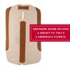 Weaver Equine 33" x 32" Contoured Wool Blend Felt Horse Saddle Pad, Shock Absorbing Western Saddle Pad for Protection, Durable Equine Supplies, Tan view 3