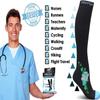 Physix Gear Compression Socks - Best Men & Womens Compression Socks for Circulation, Running, Nurses, Athletic Use Sock Compression, Blood Pressure Socks, Calcetines de, Black/Blue Flower, XXL view 4
