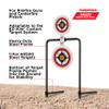 Allen Company EZ Aim Hardrock AR500 Round Spinner Targets & Stand, Rimfire Rounds & Centerfire Pistols, 7.375 W x 23 H inches, White/Red/Black view 3