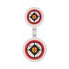 Allen Company EZ Aim Hardrock AR500 Round Spinner Targets & Stand, Rimfire Rounds & Centerfire Pistols, 7.375 W x 23 H inches, White/Red/Black view 4
