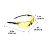 Allen Company Keen Shooting Safety Glasses, Yellow Lenses, ANSI Z87.1+ & CE Rated, one size view 2