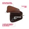 Allen Company Ruger Wrangler Leather Revolver Case, Up to 10" L Revolvers/Handguns, Caramel view 3