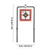 Allen Company EZ-Aim Hardrock AR500 Shooting - Round and Square Metal Spinner Targets,White view 2