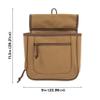 Allen Company Rival Double Compartment Shell Bag & 52" Waist Belt, Tan view 3