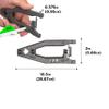 Allen Company KNetix Lumen Bow Square Multitool, 3-in-1 Archery Tool, Gray view 2