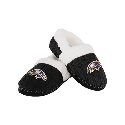 FOCO Baltimore Ravens NFL NFL Womens Team Color Moccasin Slipper - L
