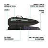 Allen Company Girls with Guns Midnight Lockable Shotgun Case, 52" L Shotguns, Black/Shade Blackout Camo view 4
