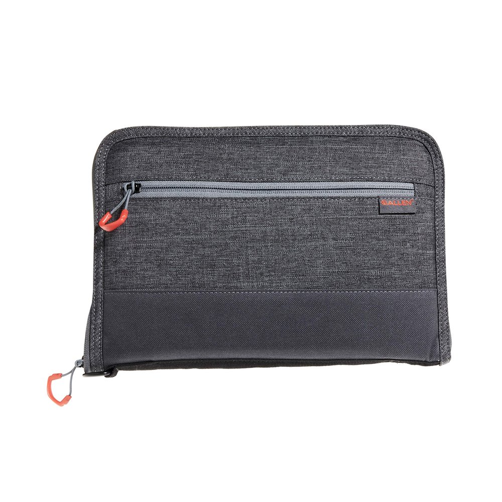 Allen Company 11" Auto-Fit 2.0 Deluxe Handgun Case, Gray/Red