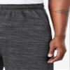 KingSize Men's Big & Tall Fleece Open-Bottom Sweatpants - Tall - 3XL, Black White Heather view 4