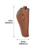 Allen Company Red Mesa Leather Revolver Holster, 5.5-7" Barrel Revolvers, Brown Leather view 2