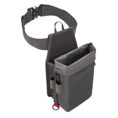 Allen Company unisex adult Allen Company Competitor Double Compartment Molded Shell Bag Holds 50 Empty Hulls Includes Quick, Gray, One Size US