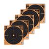 Allen Company EZ Aim Adhesive Splash Reactive Paper Shooting Targets, Bullseye, 12" W x 12" H, 100-Pack, Black/Orange view 1