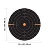 Allen Company EZ Aim Adhesive Splash Reactive Paper Shooting Targets, Bullseye, 12" W x 12" H, 100-Pack, Black/Orange view 2