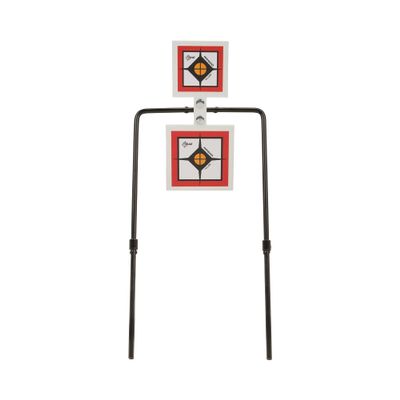 Allen Company EZ-Aim Hardrock AR500 Square Spinner Targets & Stand, Rimfire Rounds & Centerfire Pistols, 9.5 W x 22.75 H inches, White/Red/Black, one Size (Targets & THROWERS_Metal)