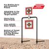 Allen Company EZ-Aim Hardrock AR500 Square Spinner Targets & Stand, Rimfire Rounds & Centerfire Pistols, 9.5 W x 22.75 H inches, White/Red/Black, one Size (Targets & THROWERS_Metal) view 3