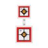 Allen Company EZ-Aim Hardrock AR500 Square Spinner Targets & Stand, Rimfire Rounds & Centerfire Pistols, 9.5 W x 22.75 H inches, White/Red/Black, one Size (Targets & THROWERS_Metal) view 4