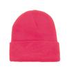 6 Pack Plain Long Cuffed Beanie for Mens and Womens Skulls (Hot Pink) view 1