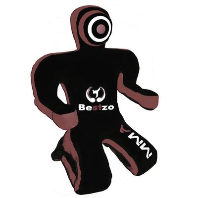 Bestzo MMA Grappling Dummy - Brazilian Jiu Jitsu & Wrestling Training Dummy (Synthetic Leather, Brown, 48 in)