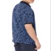Amazon Essentials Men's Regular-Fit Cotton Pique Polo Shirt (Available in Big & Tall), Indigo Palm Leaf Print, Small view 3